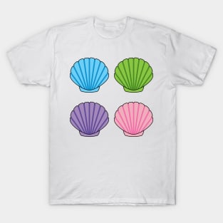 Pastel Colorful Seashell Pack T-Shirt